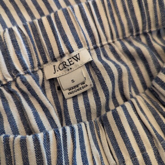 JCrew Blue and White Seersucker linen blend skirt - Picture 4 of 4